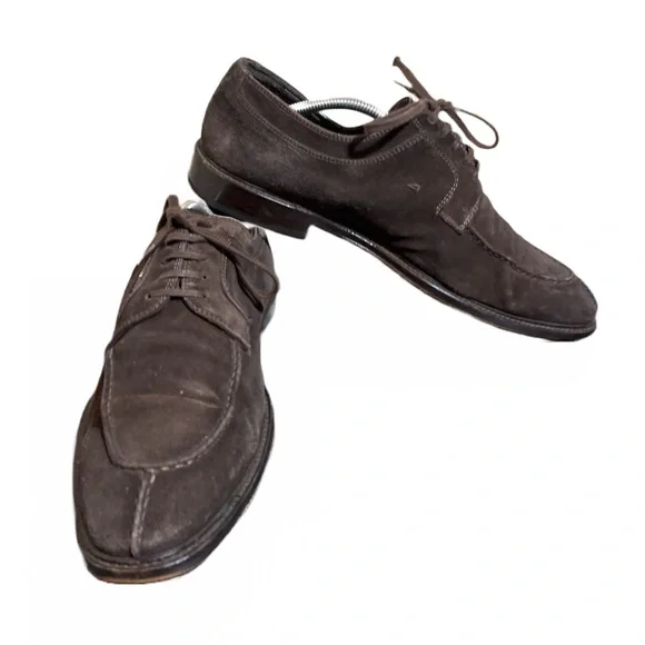 TO BOOT NEW YORK by Adam Derrick. Brown Suede Derby Shoes To Boot New York Adam Derrick Mens Brown Suede Oxford Shoes  main image 4